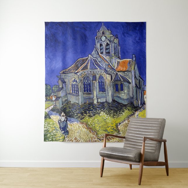 Die Kirche in Auvers, Van Gogh Wandteppich (Beispiel)