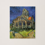 Die Kirche in Auvers von Vincent van Gogh<br><div class="desc">Die Kirche von Auvers (1890) von Vincent van Gogh ist ein Vintager Post-Impressionismus feiner Kunst architektonische religiöse Malerei. Eine Frau, die auf einem Weg zur Dorfkapelle spaziert, mit schönen Buntglasfenstern. Eine Szene der Alltagsarchitektur. Über den Künstler: Vincent Willem van Gogh (1853-1890) war ein postimpressionistischer Maler, dessen Werk besonders für seine...</div>