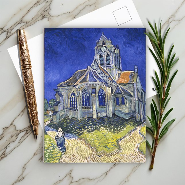 Die Kirche in Auvers von Vincent Van Gogh Postkarte (Von Creator hochgeladen)