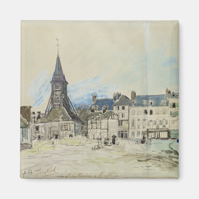 Die Kirche Sainte-Catherine, Honfleur, 1864 Magnet (Vorne)