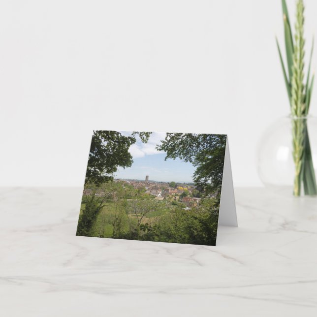 Die Kirche St. Laurence Ludlow Karte (Vorderseite)