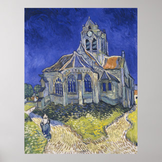 Die Kirche von Auvers Vincent Gogh Poster