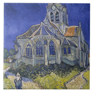 Die Kirche von Auvers von Vincent van Gogh Fliese