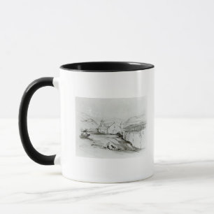 Die Kirche von San Francisco, Valparaiso, 1834 Tasse