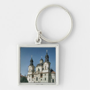 Die Kirche von Sankt Nikolaus, errichtet 1703-61 Schlüsselanhänger