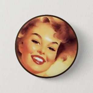 Die Kitsch-Bitches: Pin-Up-Porträts Button