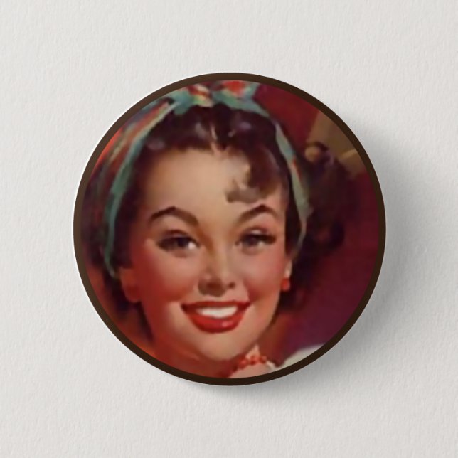 Die Kitsch-Bitches: Pin-Up-Porträts Button (Vorderseite)