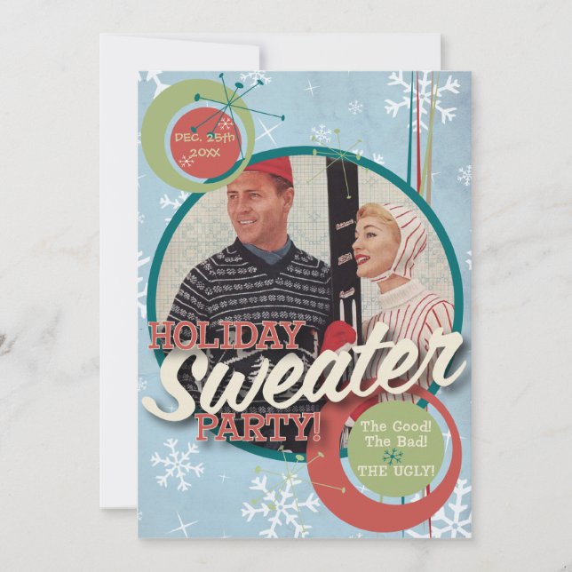 Die Kitsch Bitsch: Weihnachtspullover-Party! Einladung (Vorderseite)