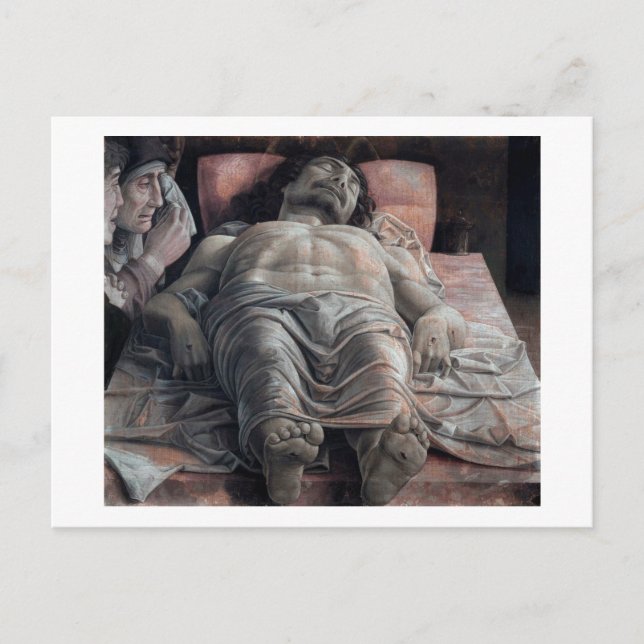 Die Klage über den Toten Christus, Mantegna Postkarte (Vorderseite)