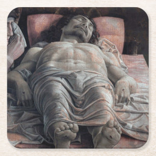 Die Klage über den Toten Christus, Mantegna Rechteckiger Pappuntersetzer
