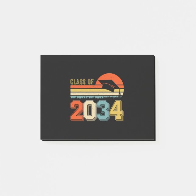 Die Klasse 2034 wächst mit dem ich vor dem Abschlu Post-it Klebezettel (Vorderseite)