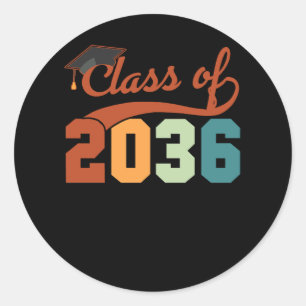 Die Klasse von 2036 wächst mit mir zurück zur erst Runder Aufkleber
