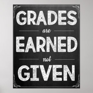 Die Klassen werden ohne Klassenposter verdient Poster