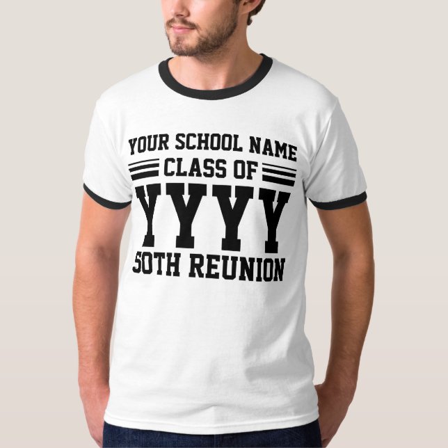 Die Klassen-Wiedersehen-Schablone T-Shirt (Vorderseite)