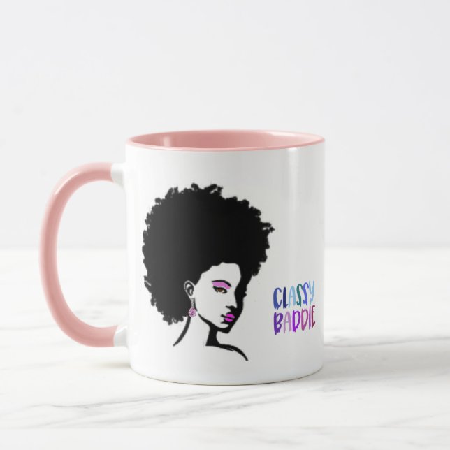 Die klassische Baddie-Frauen-Tasse Tasse (Links)