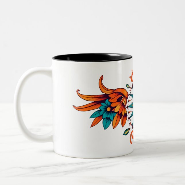 Die klassische Zwei-Tone-Tasse Zweifarbige Tasse (Links)