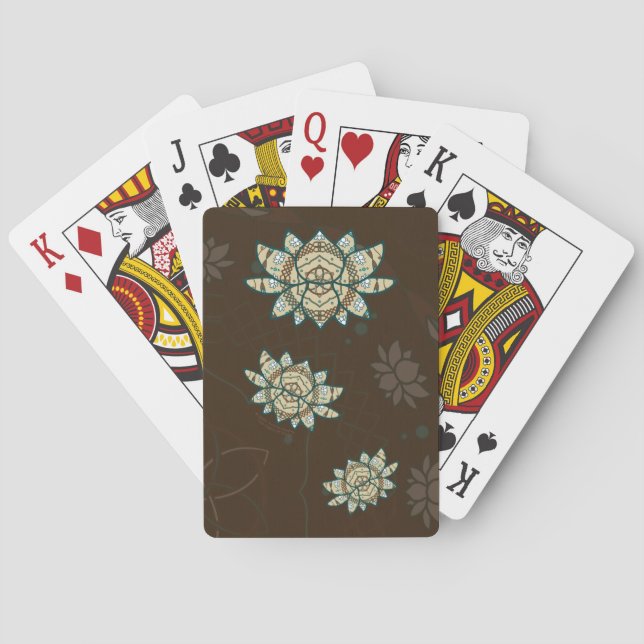 Die klassischen Lotus-Spielkarten Spielkarten (Rückseite)