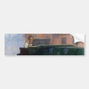 Die Klavierspielerin (Pianistin) (Musikerin) Autoaufkleber