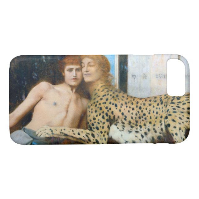 Die Kleider, Fernand Khnopff Case-Mate iPhone Hülle (Rückseite (Horizontal))