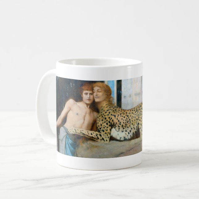 Die Kleider, Fernand Khnopff Kaffeetasse (Vorderseite Links)