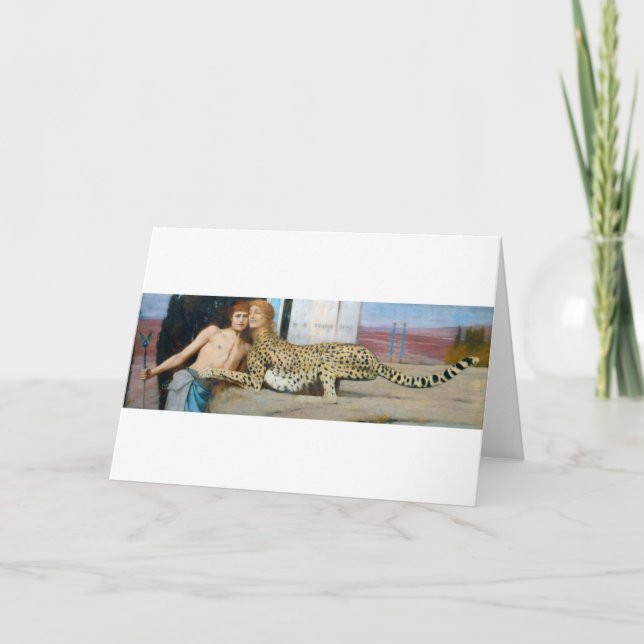 Die Kleider, Fernand Khnopff Karte (Vorderseite)