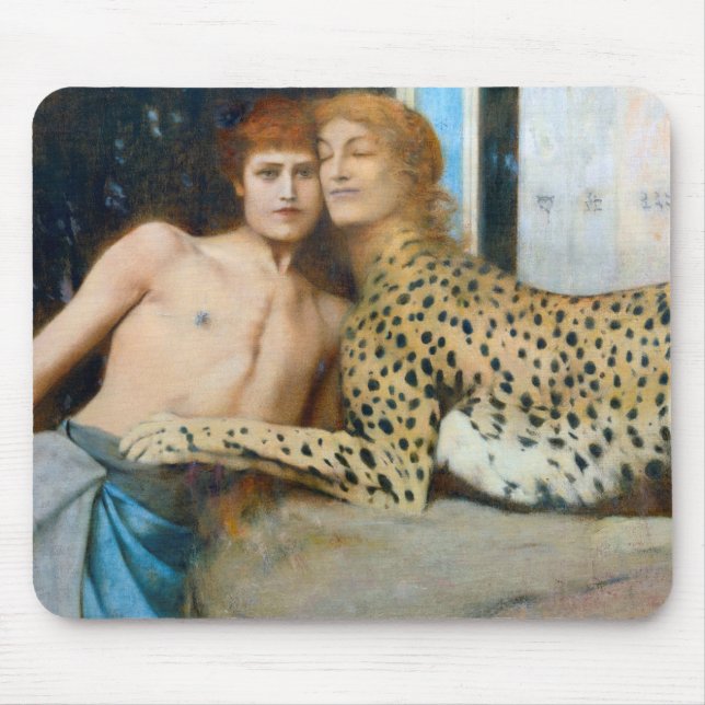 Die Kleider, Fernand Khnopff Mousepad (Vorne)