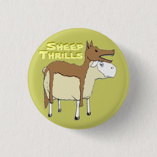 Die Kleidungs-Knopf 2 des Wolfs Button (Vorderseite)