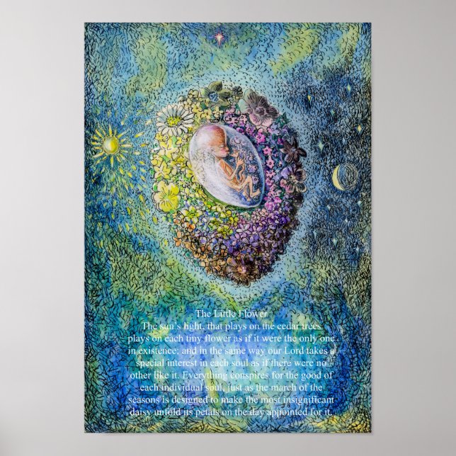 Die kleine Blume Poster (Vorne)