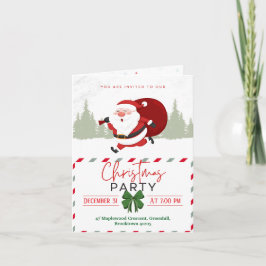 Die kleine gemütliche Stimmung des Weihnachtsmanns Einladung