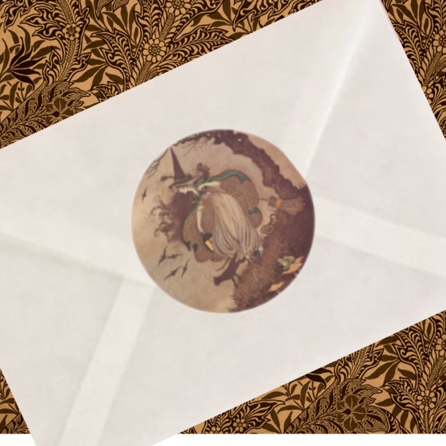 Die kleine Hexe Runder Aufkleber (Von Creator hochgeladen)