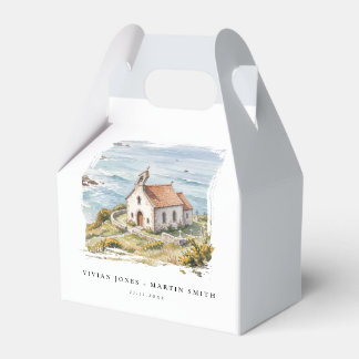 Die kleine Kapelle am Meer Hochzeit Geschenkschachtel