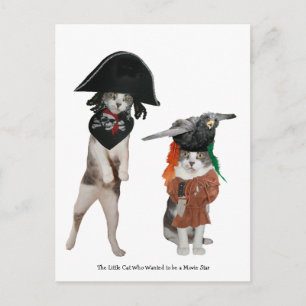 Die kleine Katze, die Will, ein Filmstar zu werden Postkarte