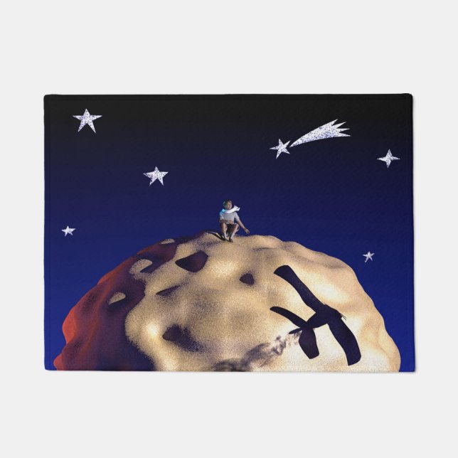 DIE KLEINE PRINCE Digital Art Door Mat Fußmatte (Vorderseite)