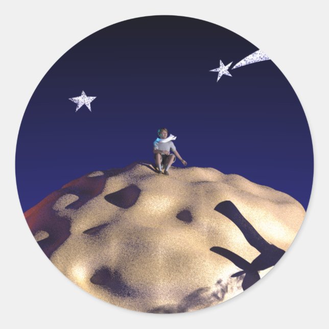 DIE KLEINE PRINCE nach "Le Petit Prince" Aufkleber (Vorderseite)