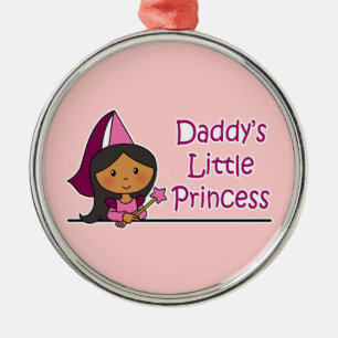 Die kleine Prinzessin des Vatis Ornament Aus Metall