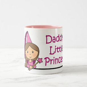 Die kleine Prinzessin des Vatis Zweifarbige Tasse