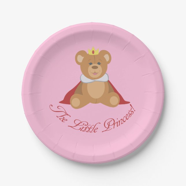 Die kleine Prinzessin Pappteller (Vorderseite)