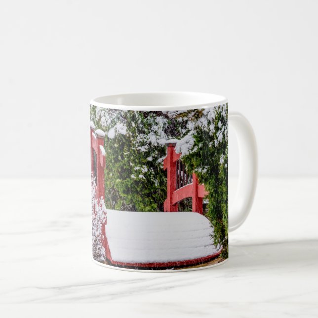 Die kleine rote Brücke Kaffeetasse (VorderseiteRechts)