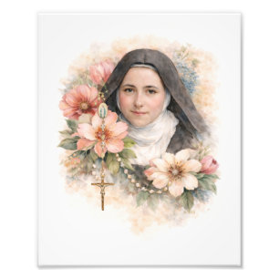 Die "kleine Straße" der hl. Therese von Lisieux Fotodruck
