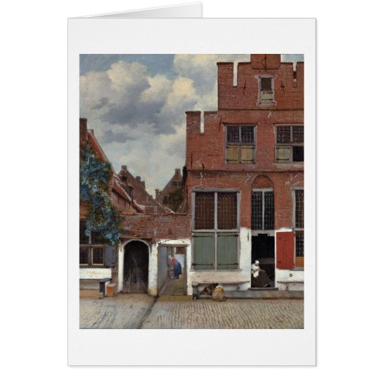Die kleine Straße durch Johannes Vermeer Karte
