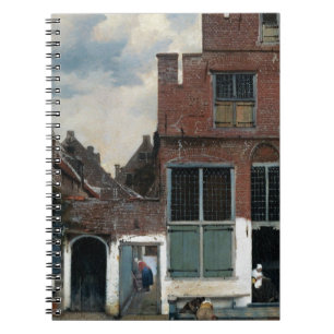 Die kleine Straße durch Johannes Vermeer Notizblock