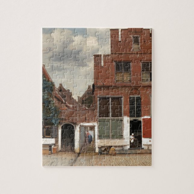 Die kleine Straße von Johannes Vermeer (Vertikal)