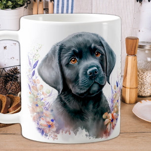 Die Kleinen Dinge schätzen - das schwarze Labrado Kaffeetasse