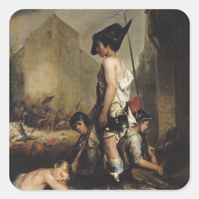 Die kleinen Patrioten, 1830 Quadratischer Aufkleber (Vorderseite)