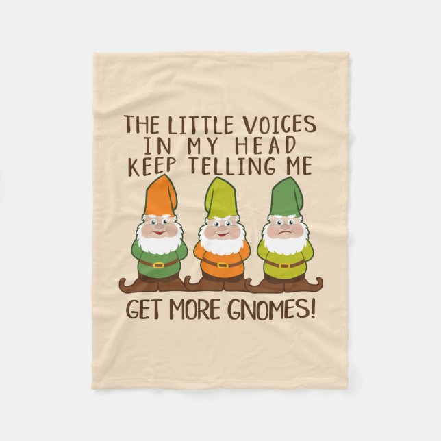 Die kleinen Stimmen bekommen mehr Gnome Fleece Bla (Vorderseite)