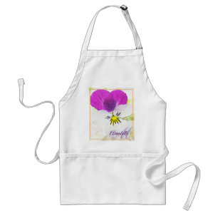 Die kleinste Blume - Viola Monogram Schürze