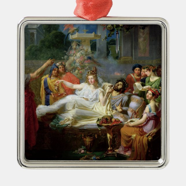 Die Klinge von Damocles Silbernes Ornament (Vorne)