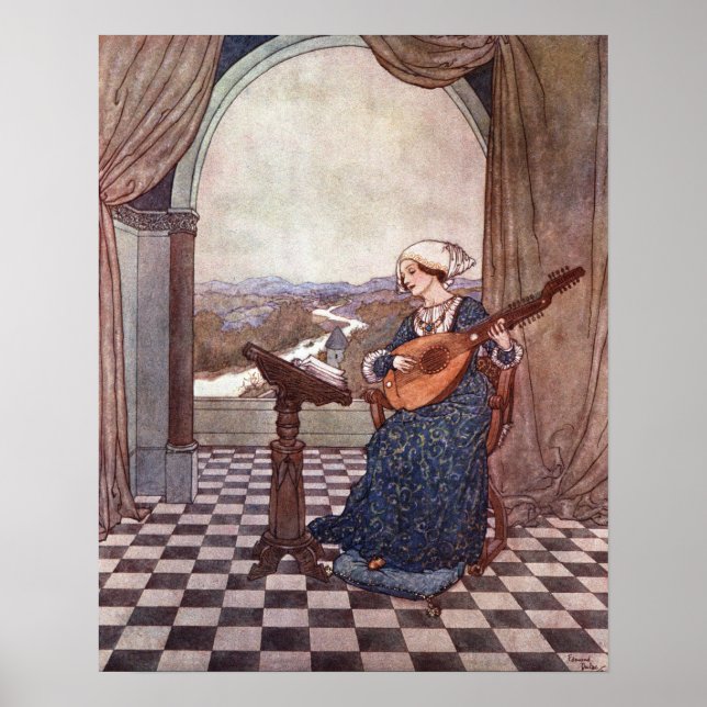 Die Klingellute von Edmund Dulac Poster (Vorne)