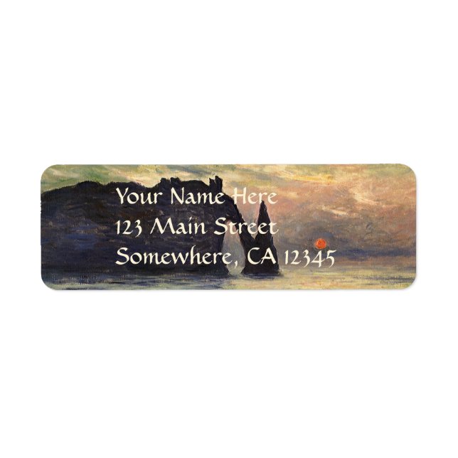 Die Klippe Etretat, Sonnenuntergang von Claude Mon (Vorne)