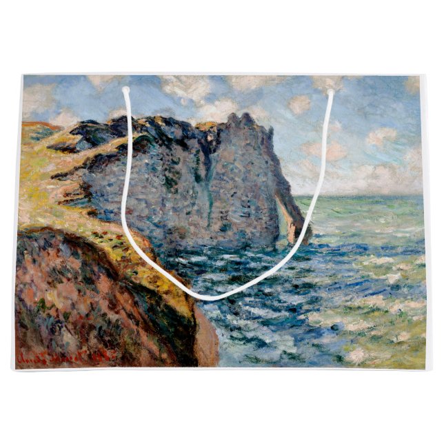 Die Klippe vom Aval, Monet Große Geschenktüte (Vorderseite)